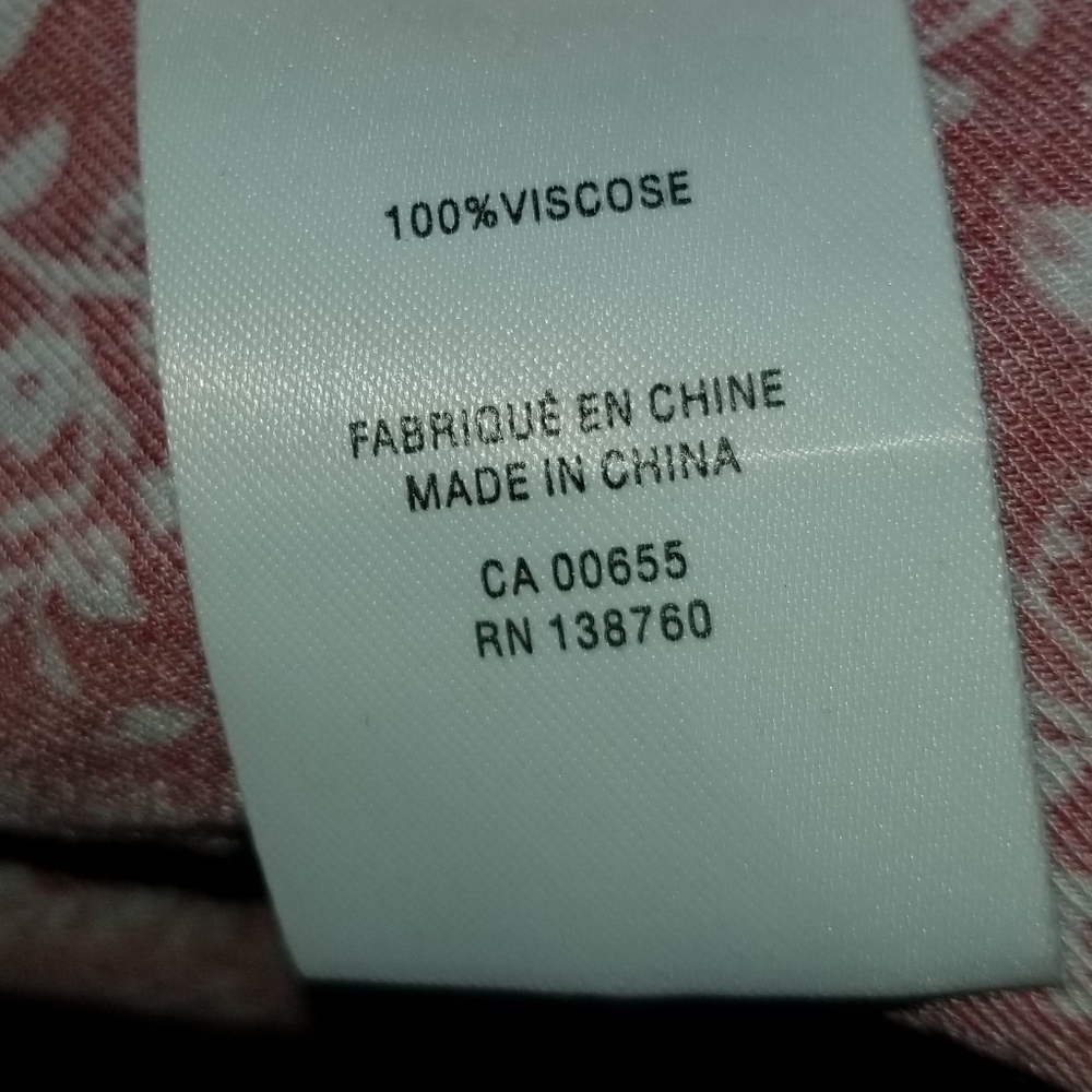 Reitmans Womens Red White Floral Design Viscose Dress Label Reads Size 2X - Picture 10 of 14